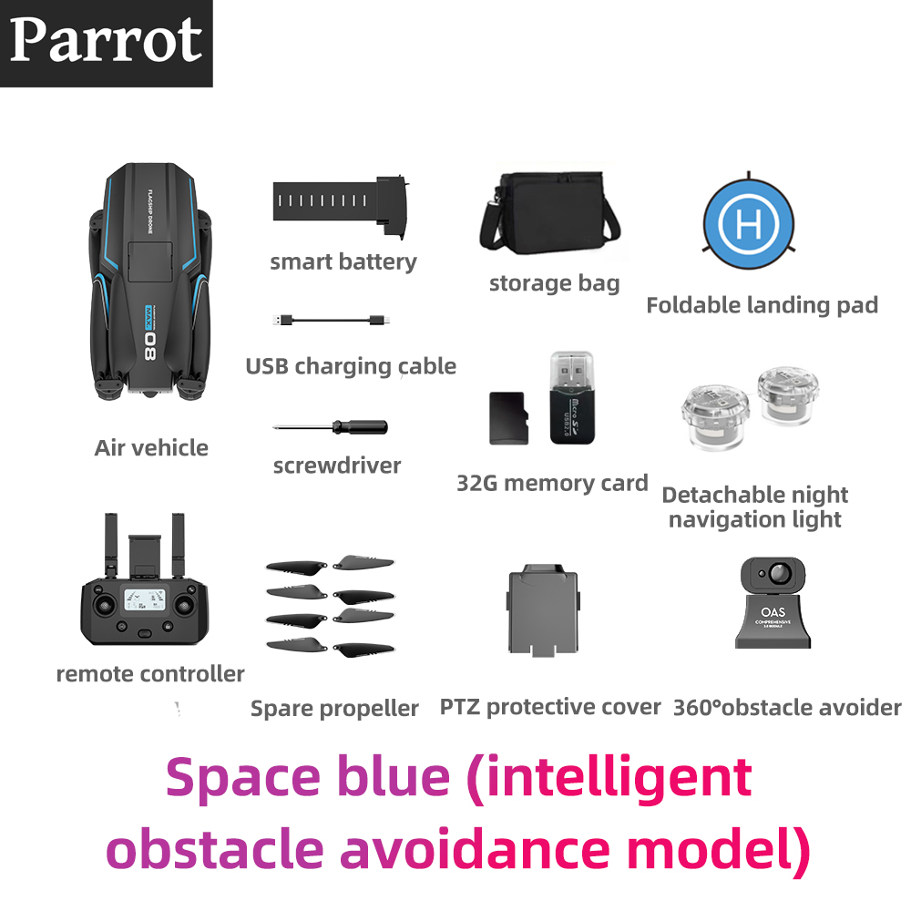 Modelo estándar: Calidad de imagen: 6K/60fps. Distancia de vuelo: 10000m. Batería: 9000mAh, tiempo de vuelo 90 minutos